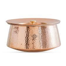 Casseroles en cuivre de qualité supérieure Heritage avec un design classique, construction durable, diamètre 58 cm, inclut des gants de cuisine pour une utilisation en hôtel et en restaurant - Product Image 2