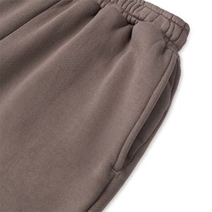 Men's Brown Cotton Sweatpants Elastic Waist <b>Drawstring</b> Closure Side Pockets Casual Midweight Autumn Wear - Product Image 6