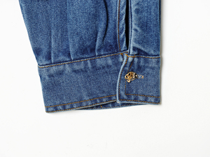 Denim Blue Turn Down Collar <b>Button</b>-Up Long Sleeve Regular Fit Casual Vintage Breathable Quick Dry Women's <b>Jeans</b> Tops - Product Image 6