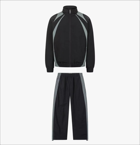 Custom DesignMen’s <b>Lightweight</b> Windbreaker Tracksuit Full Zip <b>Jacket</b> And Pants Set Waterproof Sports <b>Running</b> Training Suit - Product Image 1