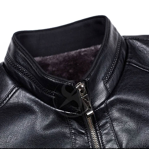 Good Prices Full Sleeve Custom Logo Latest Design <b>Men</b> Leather <b>Jacket</b> Available For Casual Wear Leather <b>Jacket</b> <b>Men</b> - Product Image 4