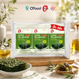 O'Food al por Mayor |   Bocadillo de Algas Marinas Tostadas con Aceite de Oliva Crujiente |   Alga Nori Tradicional Sazonada |   Listo para Comer 5g - Product Image 3