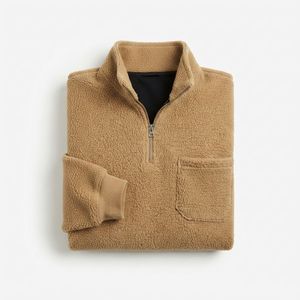 mens <b>sherpa</b> pullover hoodie with 500gsm fleece <b>fabric</b> private label service for independent retailers - Product Image 6