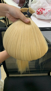 Virgin European Hair Extensions <b>Bleached</b> Straight Double Drawn Single Donor Bulk Hair 100% Human Hair All Colors Suitable - Product Image 6