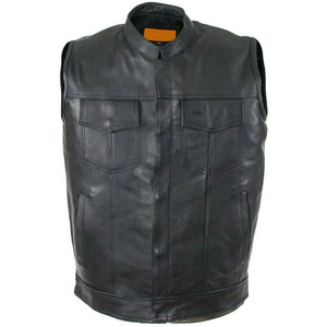 Nouvelle Arrivée 2026 – Gilet de Moto en Cuir de Vachette Noir pour Hommes – Haute Qualité, Faible MOQ, Prix de Gros, Conception Personnalisée - Product Image 1