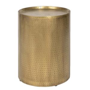 <b>Black</b> Handmade Hammered Drum Accent <b>Side</b> <b>Table</b> Headway - Product Image 6