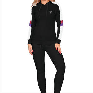 Hot Selling Oversize <b>Women's</b> Custom Pullover Hoodie Tracksuit With Logo Gym Fit Sweatpants Streetwear Joggers Set - Product Image 1