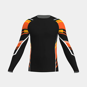 Camiseta de Compresión Rash Guard para Hombre, MMA, BJJ, Absorbe la Humedad, para Entrenamiento de Grappling de Verano, Tendencia en EE. UU. y Europa - Product Image 1
