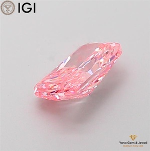 Diamante Cultivado en Laboratorio con Certificado IGI, Corte Radiante de 1.00 Quilates, Color Rosa Intenso, Claridad VVS2, para Anillo de Diseñador - Product Image 5