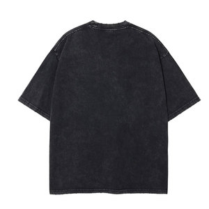เสื้อยืดแขนสั้นสีดำทรงโอเวอร์ไซส์สำหรับผู้ชาย พิมพ์ลายตัวละครอนิเมะ คอกลม รุ่น 2026 ขายส่ง - Product Image 2