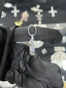 Pendentif personnalisé avec nom en argent sterling 925, moissanite, bijoux hip-hop glacés, pendentif lettre personnalisé, bijoux en gros LuxeCraft - Product Image 4