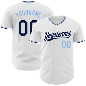 Custom Name Baseball Jersey Breathable 100% Polyester Short Sleeve Printed Full Button Shirt for All Seasons - Product Image 5