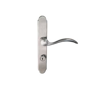 Modern Design Brass Mortise Lever <b>Handle</b> Kit in Brushed Nickel for Hotel Use Factory Price - Product Image 1