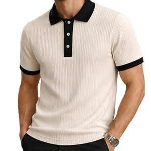 Polo de algodón para hombre para uso diario |   Estilo Veraniego Tejido y Fresco |   Fabricante de Polos de Golf de Manga Corta para Uso Casual y Diario - Product Image 2