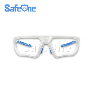 แว่นตาป้องกันดวงตาสำหรับเล่นพิคเคิลบอล SafeOne AEGIS รุ่นทนทาน ขอบเต็มสีขาว ไม่มีเลนส์ - Product Image 1