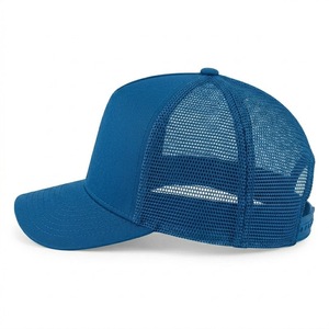 Casquette Trucker Unisexe Bleu Teal avec Dos en Maille, Réglable, Fermeture Snapback, Face Avant Unie, Logo Personnalisé, Respirante, Idéale pour l'Été et les Activités de Plein Air - Product Image 2