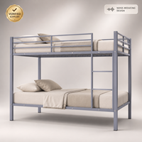 Lit superposé en métal moderne et personnalisable, taille double ou complète, avec rangement et escalier, pour adultes ou adolescents