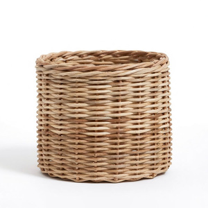 Panier à fleurs pas cher, pot en rotin, support pour pot, décoration de jardin intérieur/extérieur - Product Image 1