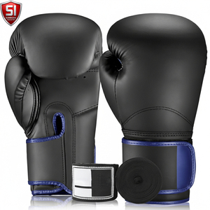 Gants de boxe en cuir SUMROOS SI-BG-1848 - Sangle de poignet réglable, équipement d'entraînement durable, protecteur et confortable - Product Image 3