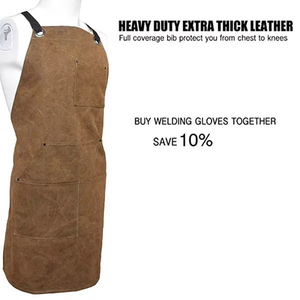 Genuine Leather Quick Dry Apron/Custom Logo Wholesale Cheap Prices Adjustable 100% Leather Manufacture Apron - Product Image 4