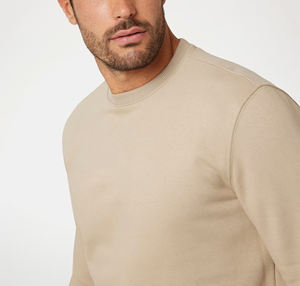 Sweat-shirt à col rond en molleton épais 350 GSM, personnalisé, unisexe, pour homme et femme, en molleton de coton French Terry - Product Image 5