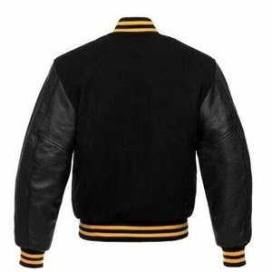 Wholesale OEM High Quality 100% Wool Stand Collar Embroidery Front <b>Winter</b> University Varsity <b>Jacket</b> Men Womens Lettermen <b>Jacket</b> - Product Image 2