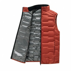Chaleco de Plumón de Pato Blanco con Cuello Alto Engrosado, Chaleco Cortavientos Moderno para Hombre, Estilo Pareja, con Cremallera Frontal de Grafeno - Product Image 3