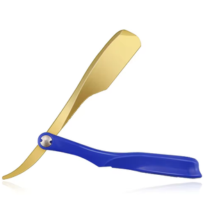 Top Selling Professional Barber Straight Razor Stainless Steel Anti-Rust Plastic Handle A+ Grade Quality Grooming Tool for <b>Men</b> - Product Image 3