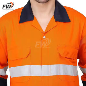 Combinaison de travail ignifuge en coton personnalisée, uniforme de sécurité haute visibilité, tenue de travail réfléchissante, combinaison de protection Dangree 2026 - Product Image 4