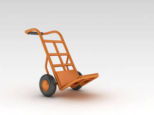 Chariot à main robuste et chariot à plateforme pour le transport de matériaux industriels, chariots pour la logistique - Product Image 3