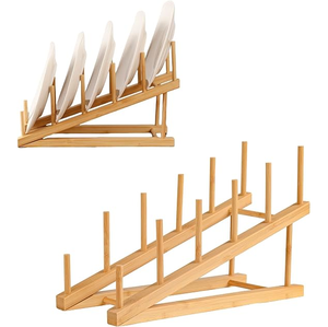 Support à assiettes en bois de qualité supérieure, porte-assiettes décoratif en bois - Product Image 5