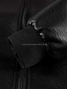 Chaqueta de moda de cuero auténtico con cremallera personalizada para hombre de buena calidad a precios mayoristas chaquetas de moda de cuero de color personalizado - Product Image 3