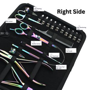 Kit Profesional de Herramientas para Extensiones de Cabello, Alicates Metálicos, Tijeras, Peine, Pinzas de Pico de Pato para Instalación y Remoción, Acero Inoxidable - Product Image 4