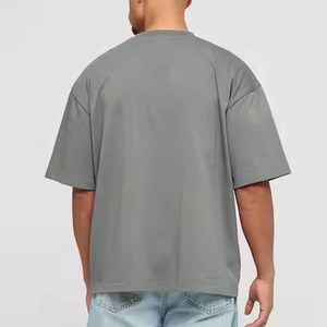T-shirts pour hommes en coton à manches courtes, col rond, coupe classique, t-shirts en coton pour hommes en gros - Product Image 4