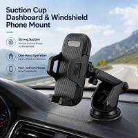 Support de téléphone universel pour voiture à ventouse pour pare-brise et tableau de bord 360° °   Support réglable