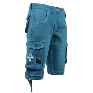 Pantalones Cortos de Mezclilla para Hombre, de Alta Calidad, con Estampado de Serigrafía, Estilo Jeans, de Pierna Ancha, Material Spandex/Poliéster - Product Image 4