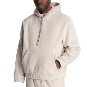 Ensemble survêtement en molleton uni pour homme, sur mesure, OEM, coupe ample et décontractée, pull-over, pantalon de survêtement décontracté, vêtements de détente d'hiver, streetwear - Product Image 4