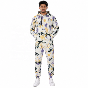 Sudadera con capucha de tela gruesa personalizada, estilo urbano oversize, de algodón, tipo jersey, conjunto de chándal y joggers cálidos para invierno, al por mayor - Product Image 1