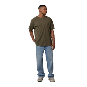 Men Heavy 100% Cotton Oversized <b>T</b>-<b>Shirt</b> O-Neck Heavyweight Oversized <b>Boxy</b> <b>T</b>-<b>Shirt</b> Made in Pakistan - Product Image 3