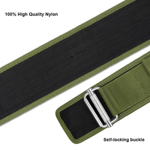 Ceinture de musculation en cuir véritable à double couture pour la force athlétique, fabriquée en gros - Product Image 5