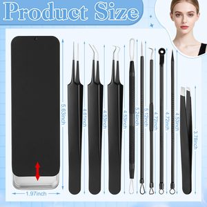 blackhead removal tool kit acne removal tool kit comedone <b>extractor</b> set blackhead <b>extractor</b> kit facial pore <b>cleaner</b> set blackhea - Product Image 2