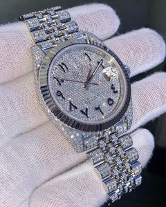 Joyas de Belleza de Edición Limitada Hechas a Mano, de Lujo, en Acero Inoxidable con Cristal de Zafiro, Unisex, Clásicas, Estilo Hip Hop, Mecánicas - Product Image 4