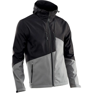 Chaqueta Impermeable con Capucha para Hombre, Color Naranja y Gris, Estilo Deportivo, Corte Regular, para Invierno y Actividades al Aire Libre - Product Image 3