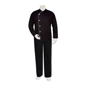 Uniforme de chef élégant, uniforme de chef de qualité supérieure, matériau respirant avec un design pratique et une coupe confortable pour la cuisine professionnelle - Product Image 1