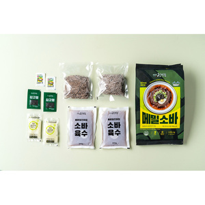 [1150] Kit de repas de nouilles soba au sarrasin Mereumil JinmiJip, nouilles soba coréennes au sarrasin avec bouillon riche - Product Image 1