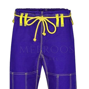 Fabricant de pantalons de karaté de haute qualité, uniforme d'arts martiaux unisexe, logo personnalisé disponible, spandex/polyester, séchage rapide - Product Image 6