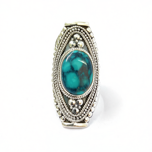 <b>Turquoise</b> Fashion <b>Ring</b> 12.3 Grams Elegant Design - Product Image 2