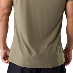 Camiseta Deportiva Ajustada de Manga Corta para Hombre, Mezcla de Algodón, para Gimnasio, Entrenamiento, Fitness, Casual, Venta al Por Mayor OEM - Product Image 6