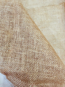 Rouleau de tissu en toile de jute naturelle, 100% biodégradable, pour sacs, emballages, agriculture, artisanat, décoration - Product Image 6
