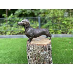 Suministros de Jardín, Estatua de Perro de Bronce, Escultura de Perro de Hierro Fundido Hecha a Mano, Precio de Fábrica - Product Image 1